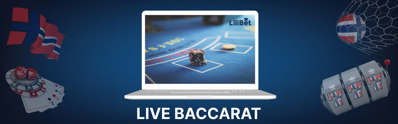 Live baccarat hos nettkasinoer