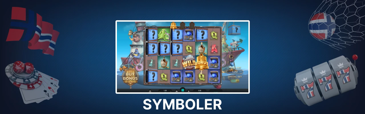 Symboler og utbetalinger i net gains