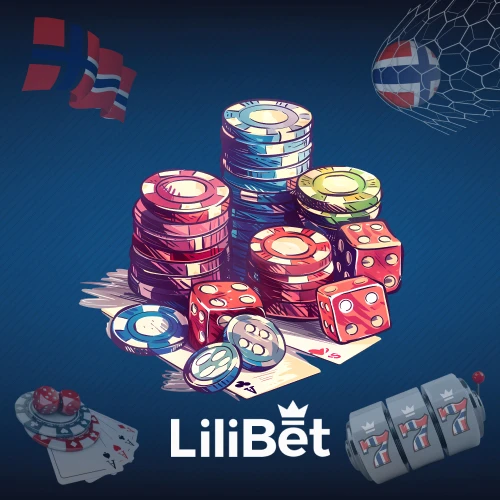 Skjermbilde av Lilibet Casino nettsted med spill og bonustilbud