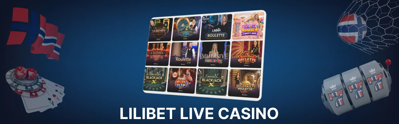 Lilibet live casino i norge