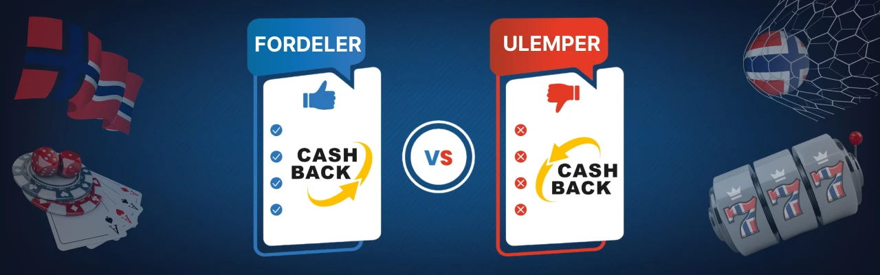 Fordeler og ulemper med cashback bonuser